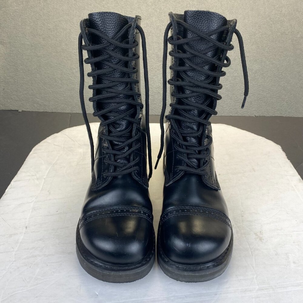 Rothco US Size 6 Paratrooper Black Leather Mens Boots Lace‎ Up Army Outdoor
